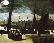 Edouard Manet Moonlight over the Port of Boulogne china oil painting artist